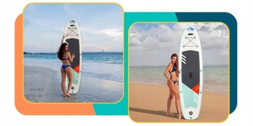 SUP BOARD Надувная доска для плавания 320 см КОМПЛЕКТ 11 в 1 Весла + Насос + Набор