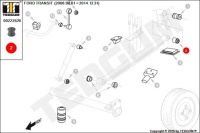 Втулка рессора заднего задняя к рессора ford transit Доставка, фото thumb