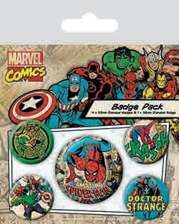 Zestaw 5 przypinek Marvel Comics Spider-Man