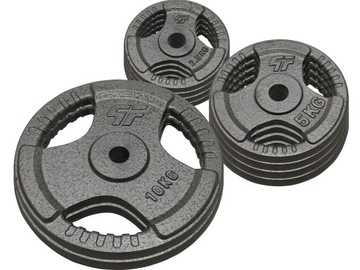 PLATINUM FITNESS ZESTAW OBCIĄŻENIA 50KG ŻELIWNE KIEROWNICA HAMMERTONE