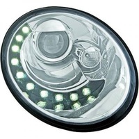 фото thumb №1, Лампы перед vw beetle 05-11 прозрачный/хром led