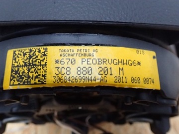 фото thumb №9, Панель консоль подушка безпеки vw passat b7 3aa 2011-2014r