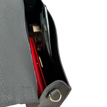 Сумка-сундук из натуральной кожи Grace Maxi Graphite