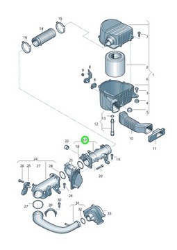 фото thumb №10, Audi seat skoda vw 1.4 tsi шланг воздуха оригинальный номер 03c129617h