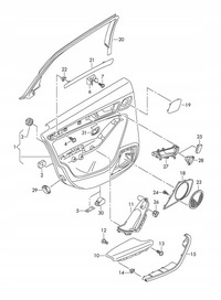 фото thumb №7, Підлокітник праві зад audi a4 8k a5 8t 8k0867374