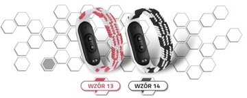 PASEK OPASKA do XIAOMI MI BAND 3/4/5/6 14 WZORÓW