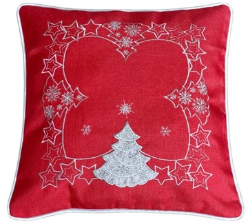 Новогодняя наволочка 40х40 см Starry Christmas Trees