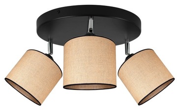 LAMPA WISZĄCA SUFITOWA ŻYRANDOL PLAFON JUTA LED