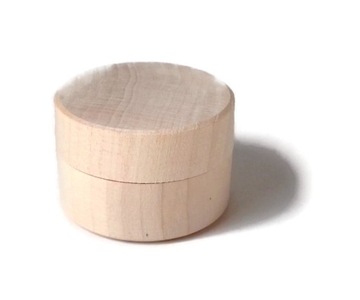 Pudełko drewniane MINI na biżuterię DECOUPAGE 4 cm