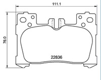 фото thumb №2, Тормозные колодки тормозной. lexus ls 500 17- задняя