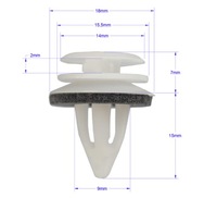 фото thumb №4, 10x клипса штифт обивка дверь do mini f54 f55 f56 f60 r50 r53 r55 r56 r6