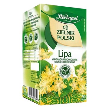 LIPA ZIELNIK POLSKI herbata herbatka ziołowa HERBAPOL 20 TOREBEK