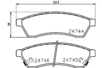 фото thumb №1, Hella тормозные колодки тормозные chevrolet epica 2.0 kl1_