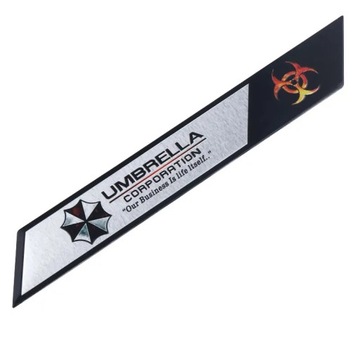 3D алюминиевая автомобильная наклейка с логотипом Umbrella Corporation Багажник