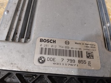 фото thumb №5, Блок керування двигуна комп'ютер bmw e87 e60 e61 2.0d 0281012754 7799855