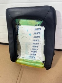 фото thumb №6, Спинка сидіння правого, праві mercedes cls w218 чорна шкіра, біла nić