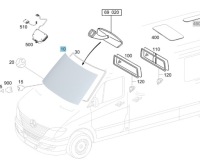 Купить Стекло передняя mercedes sprinter w906 a9066700901, фото thumb