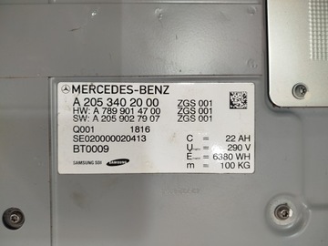 фото thumb №10, Батарея акумулятор mercedes w205 c350e гібрид a2053402000 справна !