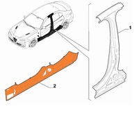 фото thumb №1, Поріг лівий alfa romeo giulia новий оригінальний