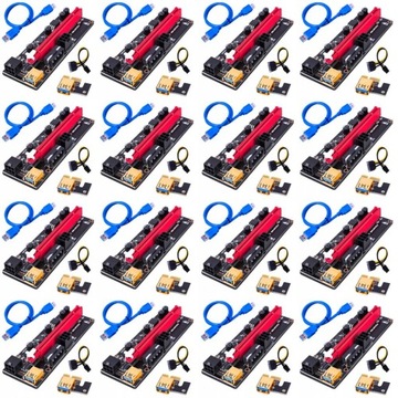 Набор из 16 шт. Riser 009S GOLD USB 3.0 PCI-E 1x-16x