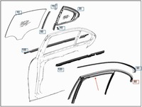 фото thumb №7, Нова оригінальна прокладка двері праві зад mercedes e клас w213 a2137357400