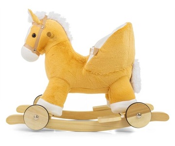 Milly Mally Koń na biegunach/kółkach Polly Light Brown na roczek 12m+