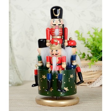 Wooden Colorful Painted Nutcracker Hand Green
