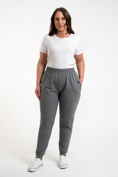 Spodnie damskie Italian Fashion Malmo szary r. XL