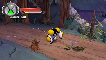 Бен 10: Защитник Земли играет на Nintendo DS.