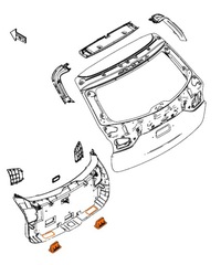 фото thumb №5, Ниша ручка внутренняя крышки багажника оригинал mazda 3 6