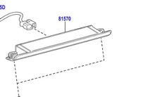 фото thumb №1, Toyota оригинальный номер 81570-48100 свет 3-стоп-сигнал yaris cross