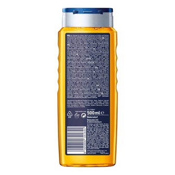 NIVEA MEN ACTIVE ENERGY 3в1 Мужской бодрящий гель для душа 500мл x4