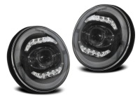Купить Фонари передние angel eyes led jeep wrangler 96-18, фото thumb