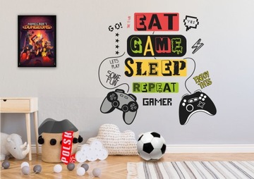 Наклейки на стену GAMER COMPUTER GAME 100X200см G1