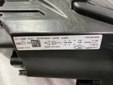 фото thumb №13, Skoda superb 3 3v1 рестайлинг led лампа левая правая