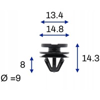 фото thumb №3, Кліпси кронштейн накладки підкрилок крила bmw z4 e86 mini r50 r52 r53