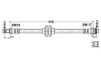 фото thumb №1, Ate 24.5112-0408.3 шланг тормозной гибкий