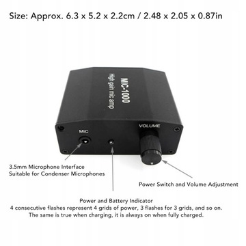 ЛАМПОВЫЙ МИКРОФОННЫЙ УСИЛИТЕЛЬ DC5V