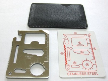 SURVIVAL RESCUE SURVIVAL CARD Мультитул 11 в 1