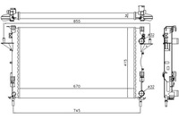 фото thumb №1, Nissens радиатор двигателя renault espace iv laguna