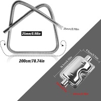 фото thumb №15, Труба выхлопная выхлопных газов wąż выпускной отопитель вспомогательная с гаситель 200cm