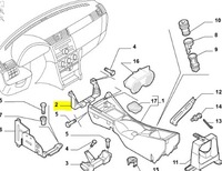 фото thumb №11, Кронштейн приборная панель приборная fiat stilo оригинальный номер 46800194