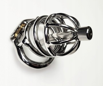Pas cnoty Chastity Belt klatka na penisa Stalowy Dilator + Pasek