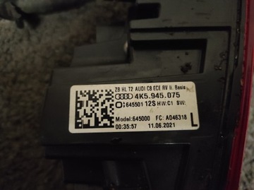 фото thumb №6, Лампа лівий зад ліва задня led audi a6 4k c8 4k5945075