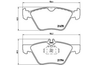 фото thumb №1, Brembo гальмівні колодки гальмівні chrysler crossfire 3.2