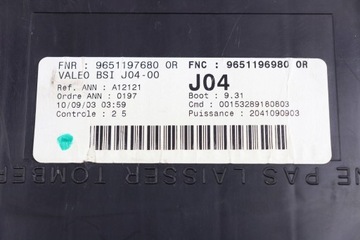 фото thumb №7, Citroen peugeot модуль блок керування коробка bsi j04 9651197680 9651196980