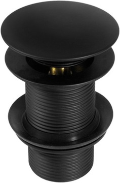 DEANTE MAT BLACK CORPOR CLIK CLAK БЕЗ ПЕРЕЛИВА, КРУГЛЫЙ