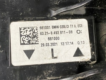 фото thumb №9, Bmw seria 5 g30 рестайлинг лампа левая зад 8493811