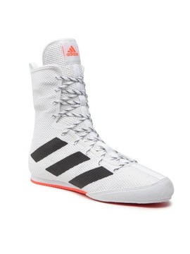БОКСЕРСКИЕ КРОССОВКИ ADIDAS BOX HOG 3 ТРЕНИРОВОЧНЫЕ ВЫСОКИЕ БЕЛЫЕ GV9975 - 42
