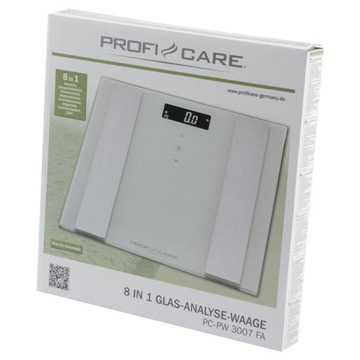 ПЕРСОНАЛЬНЫЕ ВЕСЫ ДЛЯ ВАННОЙ 8 В 1 PROFICARE PC-PW 3007